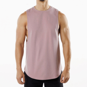 Plus Size Mens Cotton Casual Training Wear Top Vest Sport Fitness Gym Wear Workout Shirt