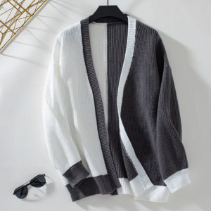 Color Sweater Women Autumn and Winter New Casual Loose Long-sleeved Knitted Cardigan Coat Women