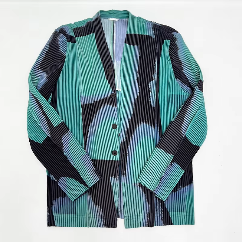 Men's Fashion With Collarless Jacket Printed Casual Suit Stylish Clothing for Men Jackets - Image 6