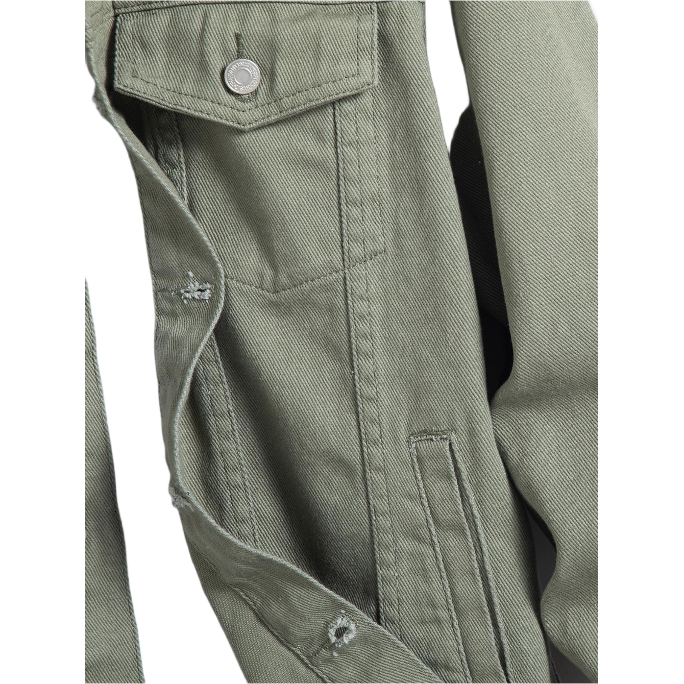 Casual Denim Jacket Custom High Quality Men's Winter Fashion Long Sleeves Winterjacke Washed - Image 3