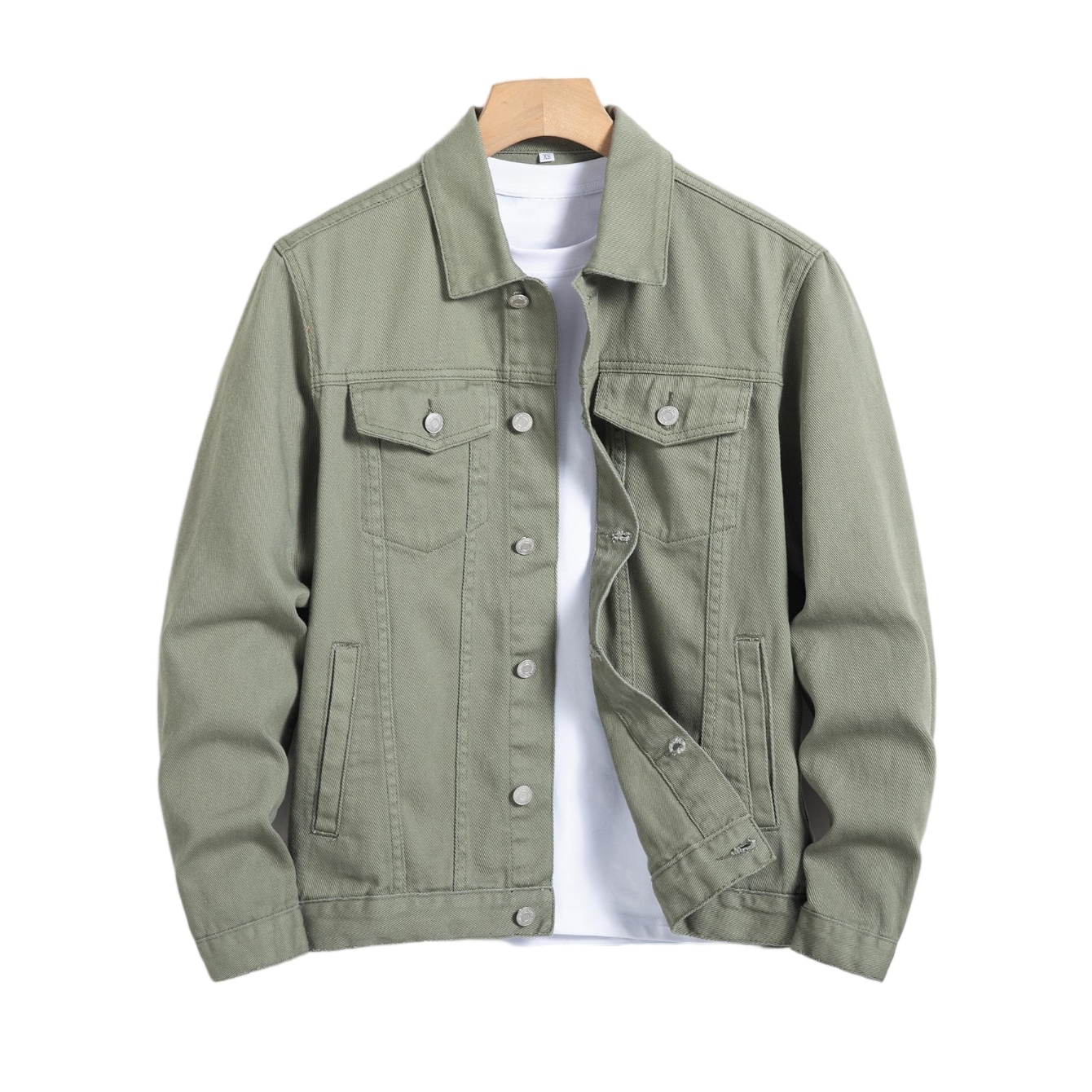 Casual Denim Jacket Custom High Quality Men's Winter Fashion Long Sleeves Winterjacke Washed