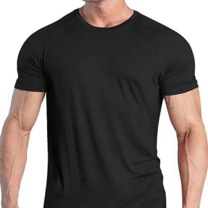 High quality men's sports T-shirt short sleeved gym fitness sweatshirt dry gym sports blank T-shirt