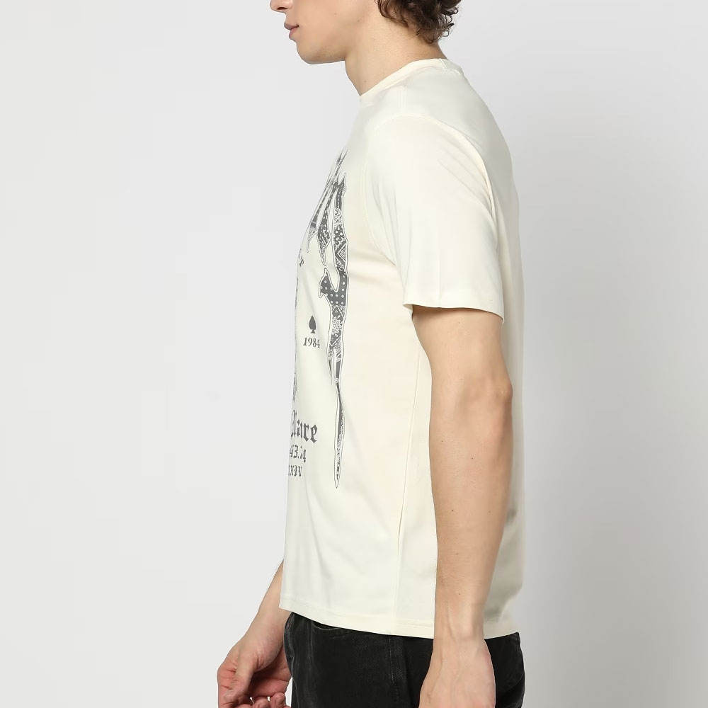 Men's silk screen printed T-shirt top with fashionable appearance, 100% pure cotton top, fashionable - Image 4