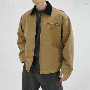 Streetwear Pu Leather Logo Embroidery Bomber Jacket for Men and Women Lapel Casual Loose Windbreaker Coat Oversized