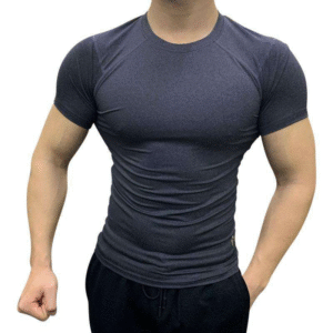 Men's compression short sleeved rash protection sports base shirt for spring exercise t-shirt