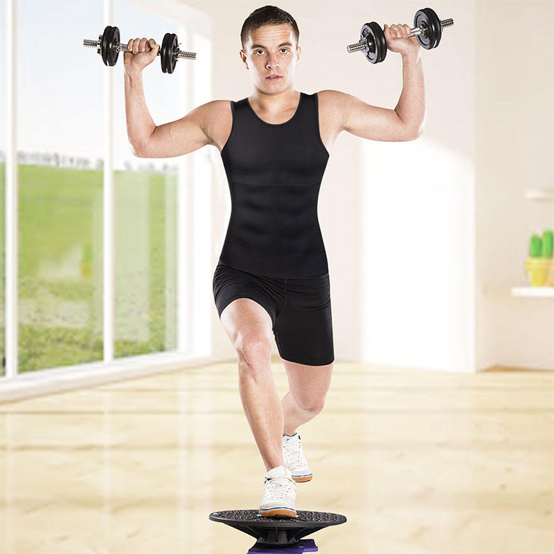 Weight loss compression shirt shapewear men's waist trainer vest slimming vest sports shirt shapewear men - Image 5