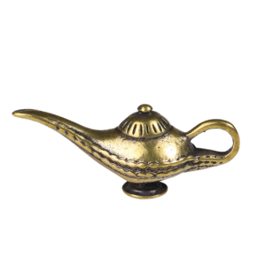 Aladdin Magic Lamp Retro European Tin Ware Craftsmanship Creative Alloy Ornament Russian Wishing Lamp Carving Metal Casting