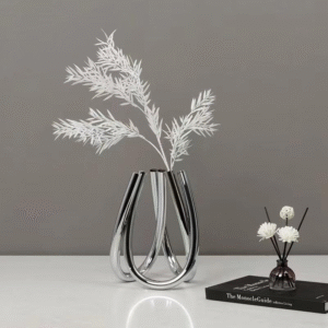 Metal Tube Vase Wedding Party Core Decoration Desktop Vase Abstract Flower Stand