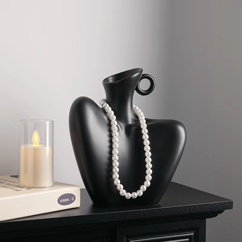 High quality modern ceramic body vases are used for home decoration in living rooms, TV cabinets, pottery, and enamel decorations - Image 3