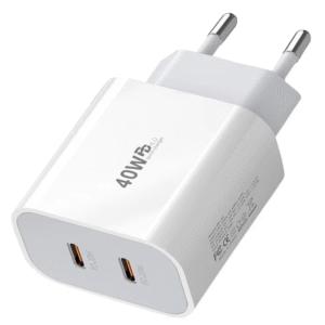 40W 2 USB C Wall Charger with PD Fast Charging AU EU UK US Charger for Smart Phones
