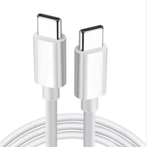 PD 60W 1M Mobile Phone USB Data Cable Type C Fast Charging Type-C to Type- C Cables for Smart Devices White Charging Cable