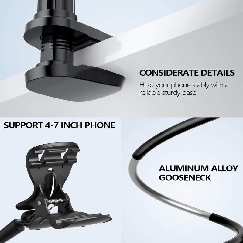 Mobile Phone Holders Long Arm Flexible Mobile Mount Stand Lazy Bracket Neck Cell Phone Holder Stand for Phone - Image 5