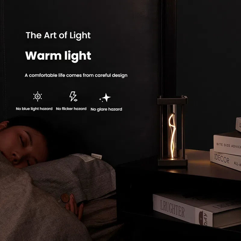 High-End Square Line Lamp Quantum Night Light for Bedroom & Living Room Decoration Novelty Gift - Image 4