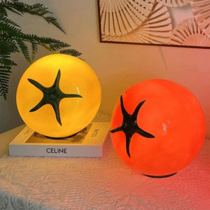 New Arrival AC Plug Fruit Table Decor 3 Way Dimmable Tomato Lamp Night Light for Bedroom Cute Unique Gift