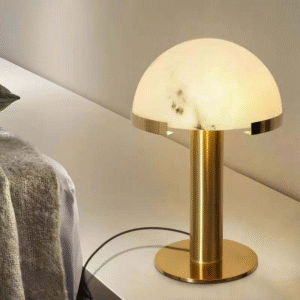 Modern Luxury Spanish Marble Table Lamp for Living Room Bedroom Bedside Hotel Study Exhibition Hall High-End Lamps Battery