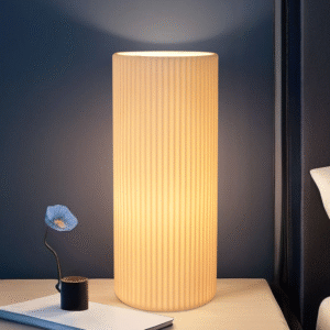 Home Decor Wedding Ceramic Lamp Store Hotel Desk Light Euro Popular Lamp Cylindy Pattern Table LED Night Lamp
