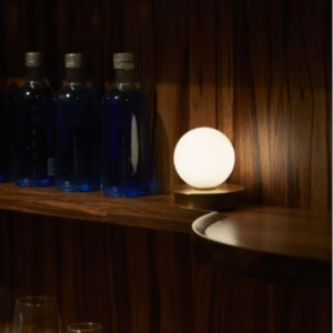 Modern Style Glass Pearl Desk Lamp New Creative Design High-End Refined for Bedroom Living Room Coffee Table Battery Powered