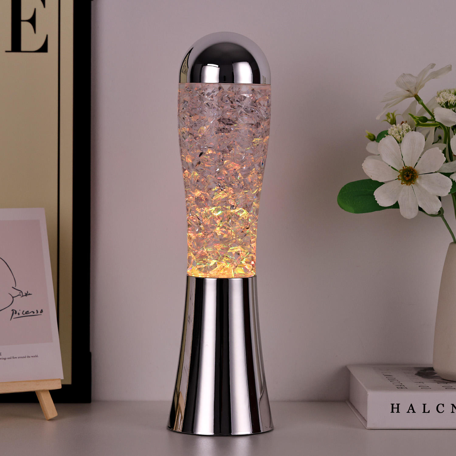 Home Decor Kid Gift Light Enjoy a Tranquil Evening with an RGB Flow Night Lamp with Ice Shade - Image 5