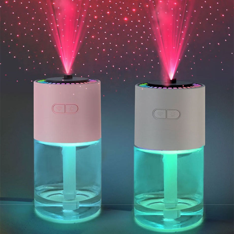 New Product Suitable for All Seasons Night Light Projection Spray Three-in-one USB Portable Mini Smart Humidifier