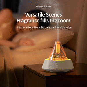 Hot Selling Ultrasonic Flame Air Humidifier Essential Oil Aroma Diffuser Mini Night Light Aroma Humidifier