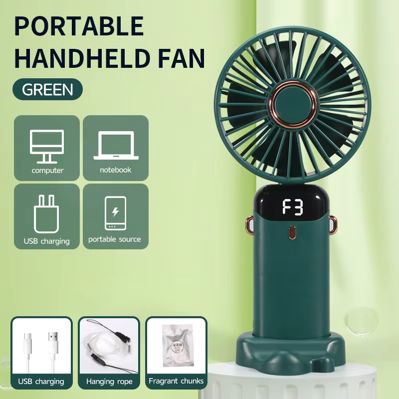 New USB Handheld Fan Mini Portable Charging Foldable Plastic Electric Fan for Office & Student Car Outdoor Use Perfect Gift - Image 6