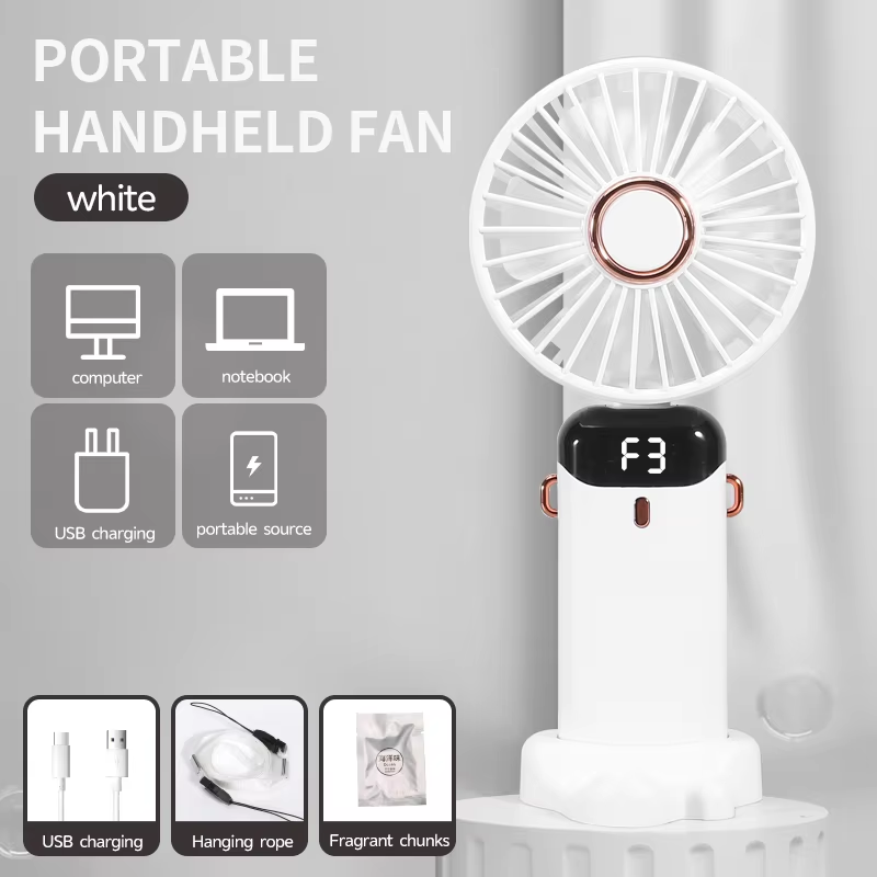 New USB Handheld Fan Mini Portable Charging Foldable Plastic Electric Fan for Office & Student Car Outdoor Use Perfect Gift - Image 9