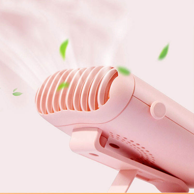 Personal Portable Rechargeable Handheld Leafless Cool Mini Small Wearable Hanging Waist Neck Hanger Fan for Neck - Image 3