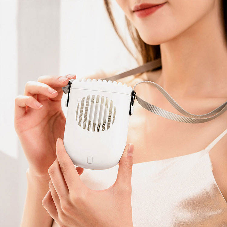 Personal Portable Rechargeable Handheld Leafless Cool Mini Small Wearable Hanging Waist Neck Hanger Fan for Neck - Image 6