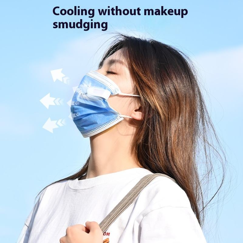 Handheld Air Cooling Fan Small Size Breathable Refreshing Battery Powered for Home Use Relieves Summer Sultriness - Image 3