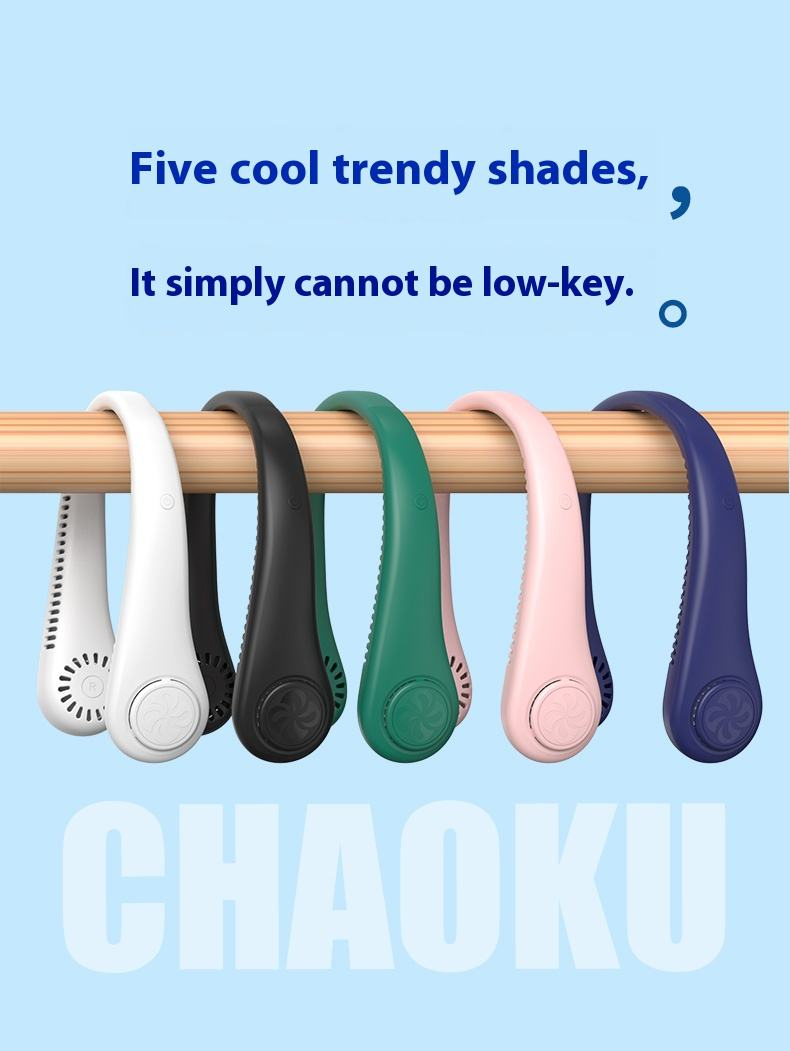 Portable Neck Fan Personal Fan Mini Rechargeable Fan Use for Summer Outside - Image 5
