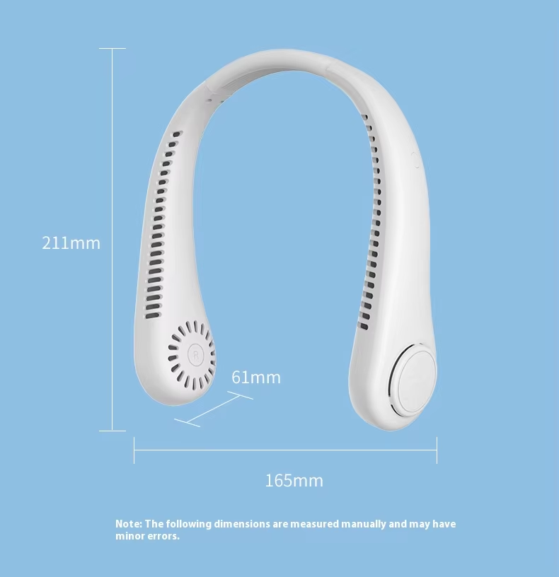 Portable Neck Fan Personal Fan Mini Rechargeable Fan Use for Summer Outside - Image 2