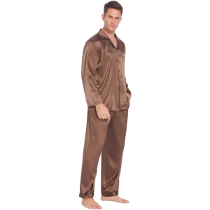 Man Clothing Satin Sleepwear Long / Men's Sleepwear